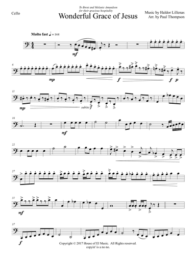 Wonderful Grace of Jesus (arr. Paul Thompson)