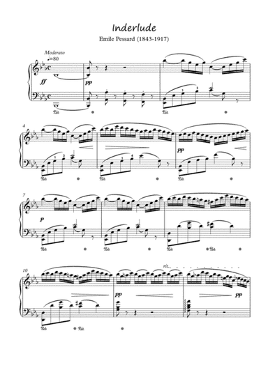 Interlude Piano Solo by Emile Pessard (arr. PianoSheetNow)