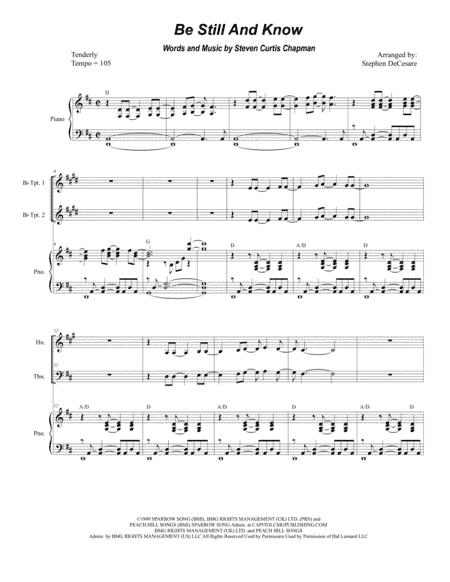Be Still And Know (arr. Stephen DeCesare)