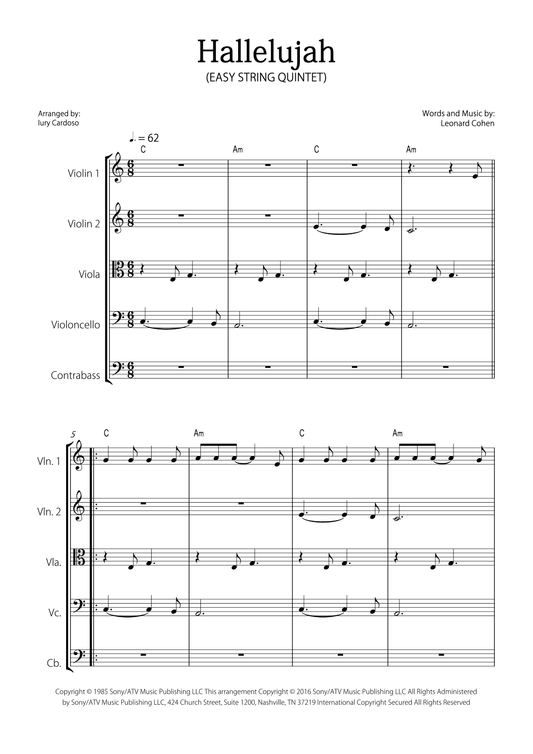 Hallelujah (arr. Iury Cardoso)