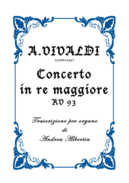 Concerto RV 93 (arr. Andrea Albertin)