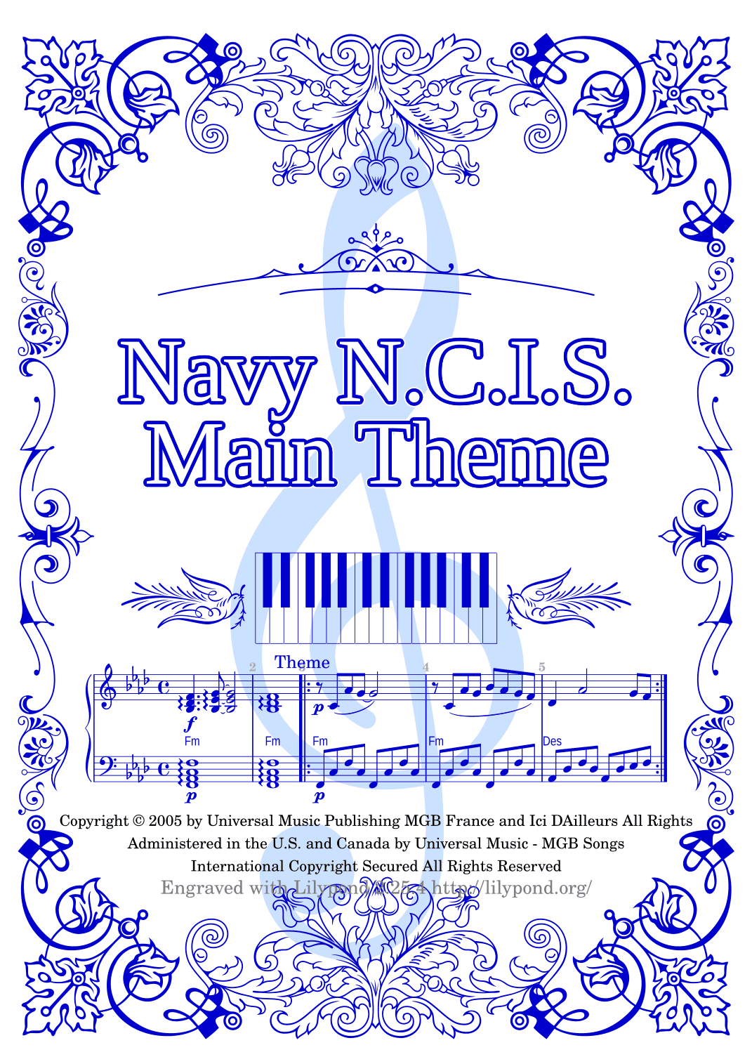 Navy Ncis - Main Theme (arr. Manuela Rosa)