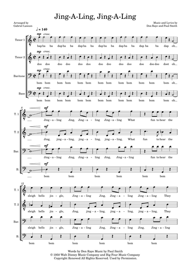 Jing-a-ling, Jing-a-ling (arr. Gabriel Lawson)