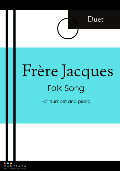 Frère Jacques - Solo trumpet and piano accompaniment (Easy) (arr. Levy Nunes)
