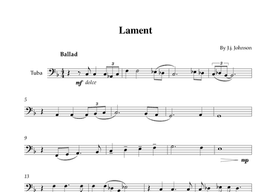 Lament (arr. Karen Gueiros)