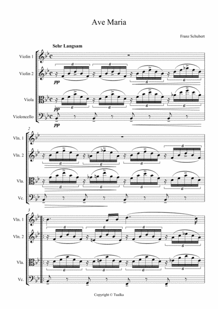 Franz Schubert - Ave Maria (arr. Tualka)