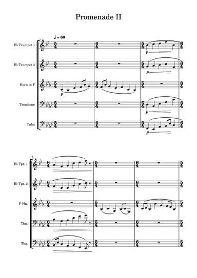 Promenade II - Pictures at an Exhibition (arr. Edward Fall)