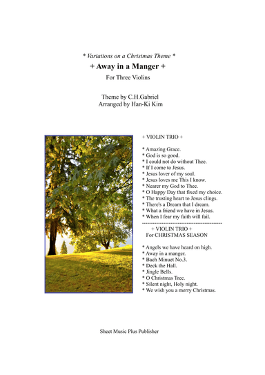 Away in a manger(For 3 Violins, 2Vns and Va)) (arr. Han-Ki Kim)