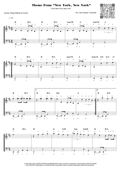 Theme From "new York, New York" (arr. Sérgio Matias da Cunha)