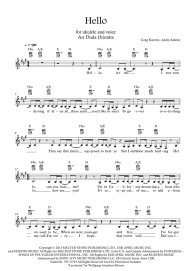 Hello (arr. Duda Oriontte)