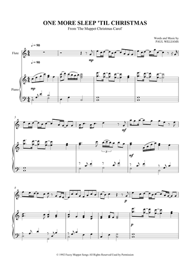One More Sleep 'til Christmas (arr. SCMusic)