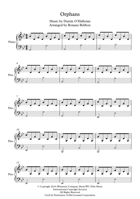 Orphans (arr. Roxana Belibou)