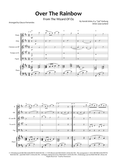 Over The Rainbow (arr. Glauco Fernandes)
