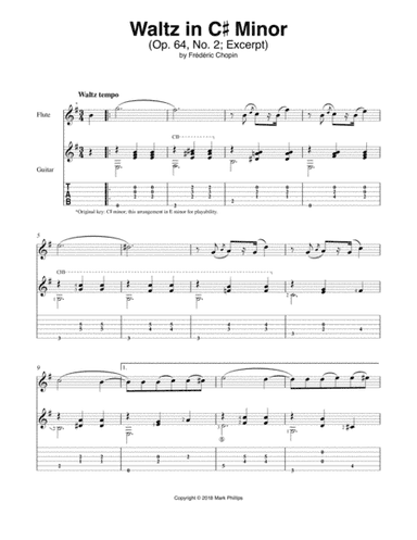 Waltz in C-sharp Minor (Op. 64, No. 2) (arr. Mark Phillips)