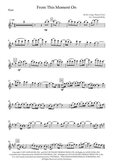 From This Moment On (arr. Fernando Britto)