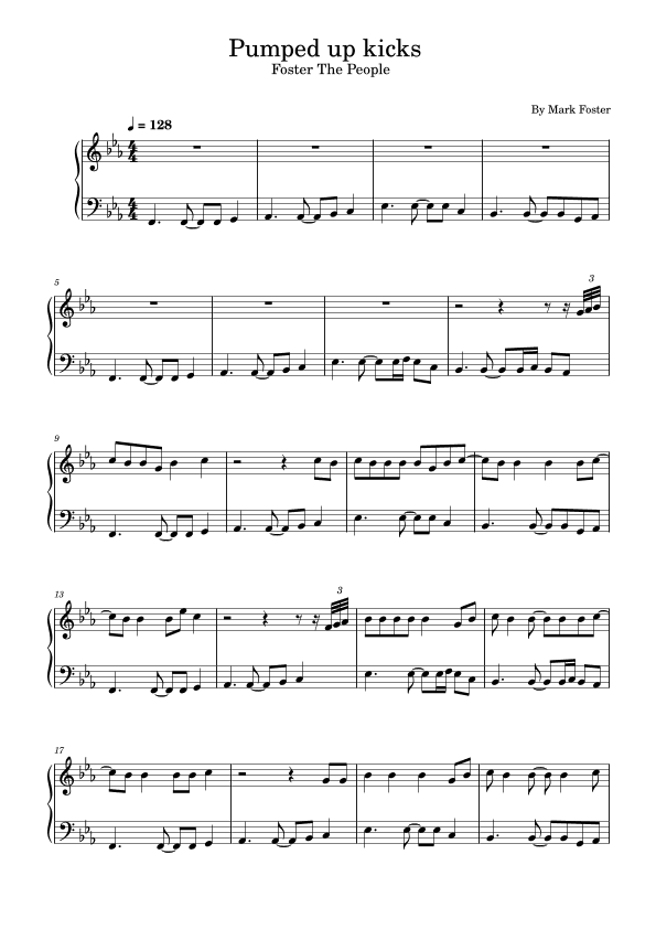 Pumped Up Kicks (arr. poon)