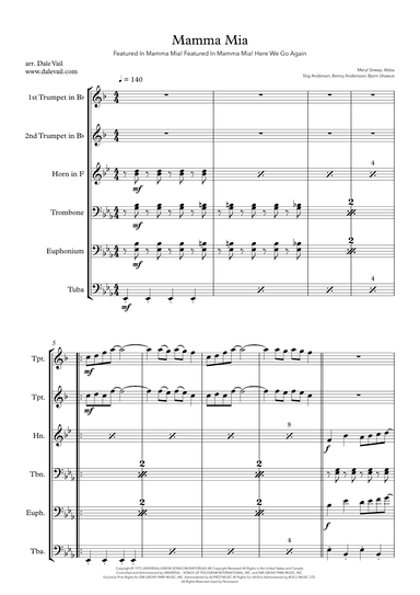 Mamma Mia (arr. Dale Vail)