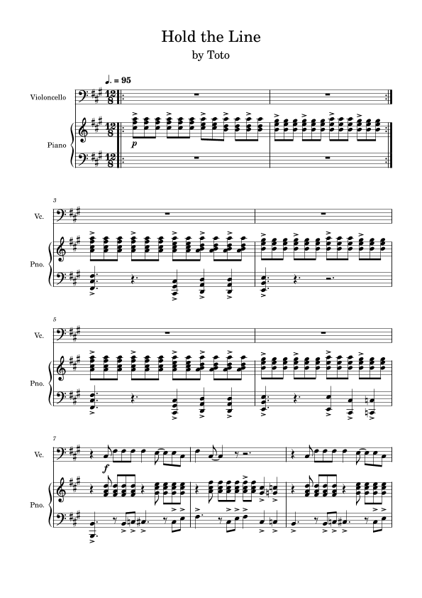 Hold The Line (arr. Anya Alston)