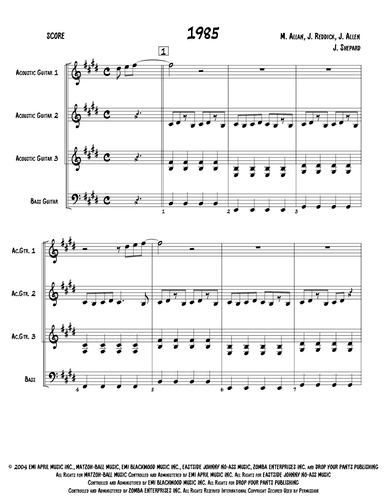 1985 (arr. Jeremy Shepard)