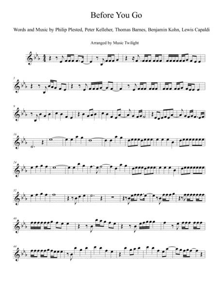Before You Go (arr. Music Twilight)