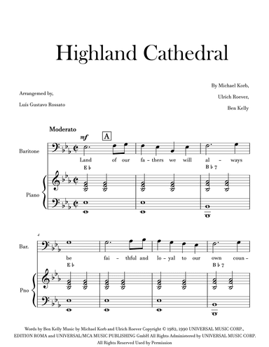 Highland Cathedral (arr. Luís Gustavo Rossato)