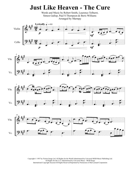 Just Like Heaven (arr. Marmpy)