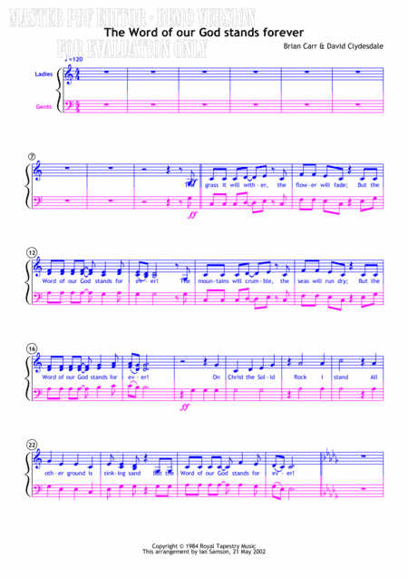 Looking for the City with a True Foundation (arr. Ian Derryck Samson (me))