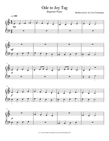 Ode to Joy (arr. Lori Cummings)