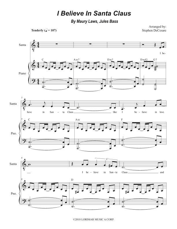I Believe In Santa Claus (arr. Stephen DeCesare)