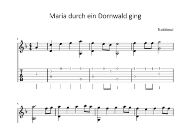 Maria durch ein Dornwald ging (arr. Bettina Schipp)