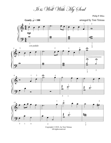 It is Well With My Soul (arr. arranged by Toni Tetreau)