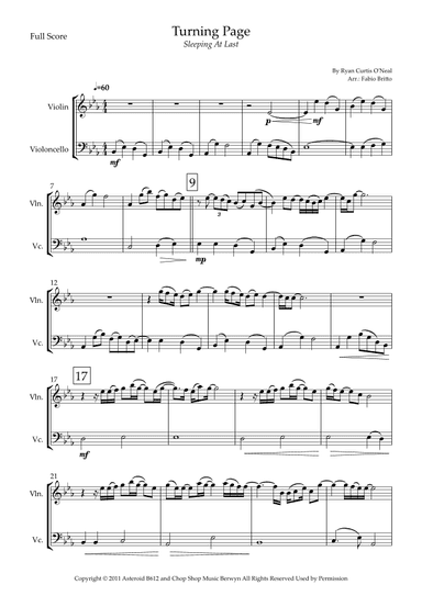 Turning Page (arr. Fabio Britto)