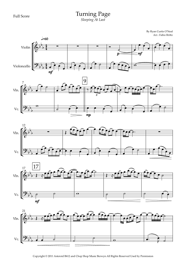 Turning Page (arr. Fabio Britto)