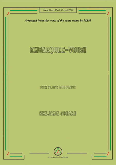 Godard-Embarquez-Vous,for Flute and Piano (arr. MSM)