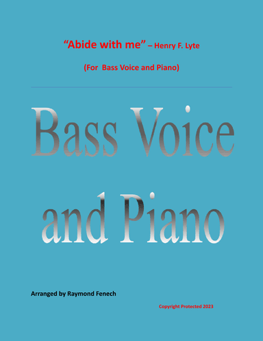 Abide with Me - Bass Voice and Piano (arr. Raymond Fenech)