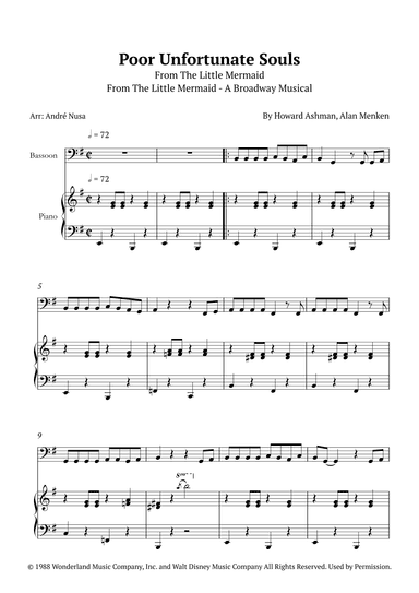 Poor Unfortunate Souls (arr. André Nusa)