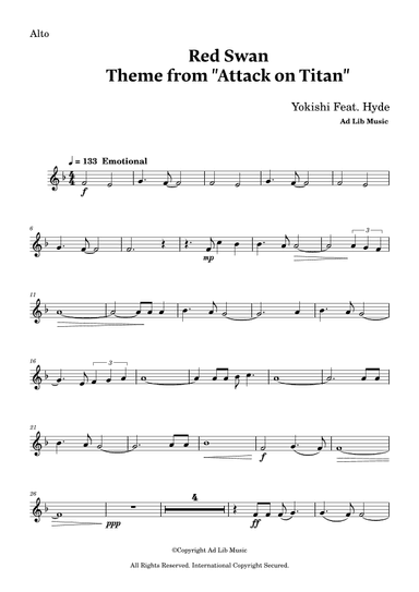 Red Swan (arr. Charles Lam)