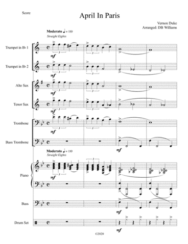April In Paris (arr. DB Williams)