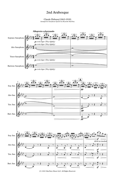 2nd Arabesque from Deux Arabesques (arr. Reynolds MacNary)