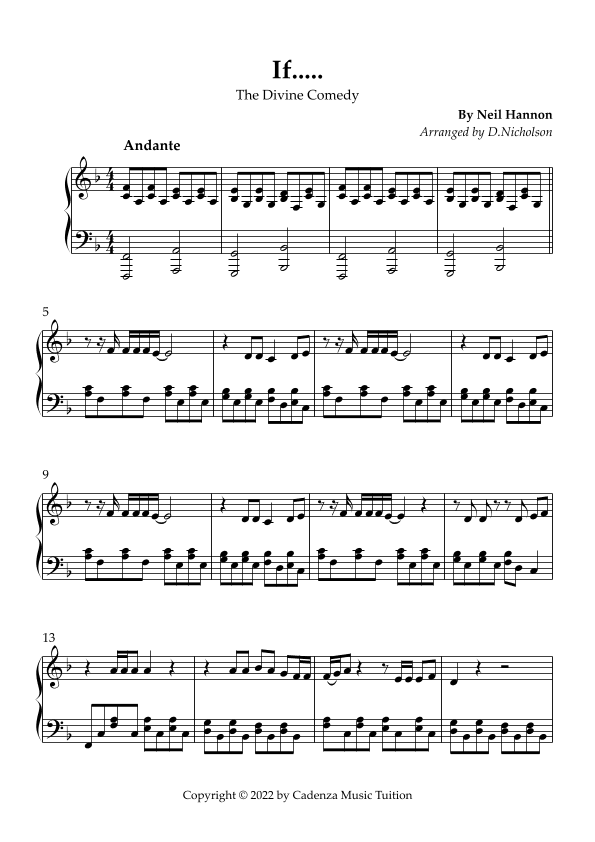 If (arr. Daniel Nicholson)
