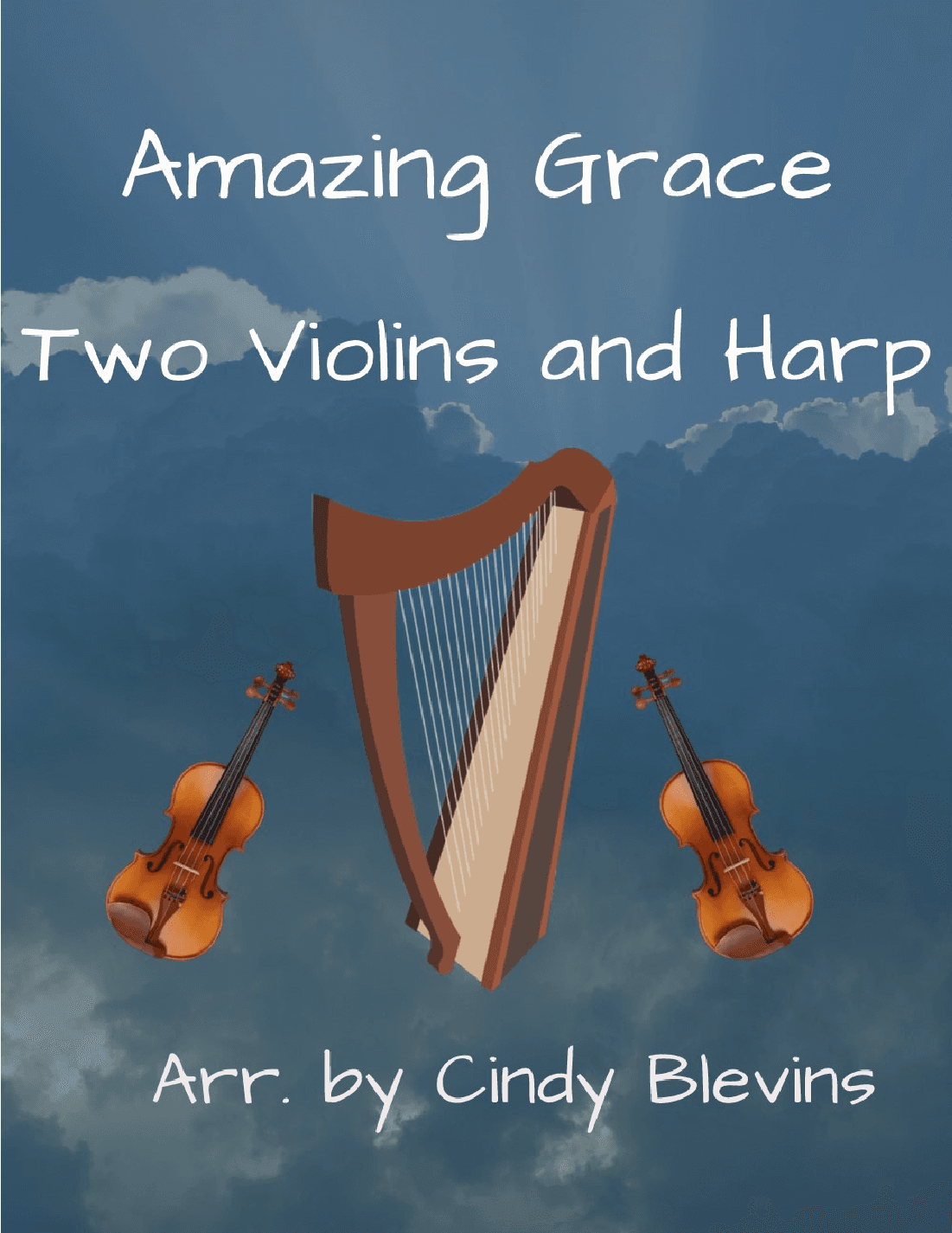 Amazing Grace, Two Violins and Harp (arr. Cindy Blevins)