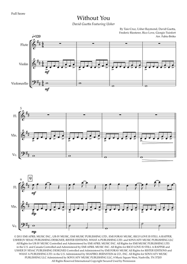 Without You (arr. Fabio Britto)