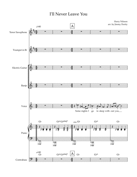 I'll Never Leave You (arr. Jimmy Dority)