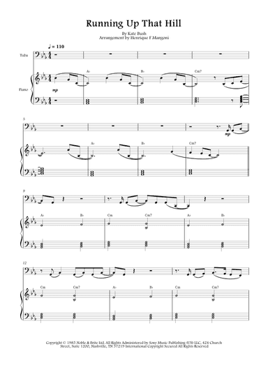 Running Up That Hill (arr. Henrique F Mangoni)