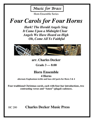 Four Carols for Four Horns (arr. Charles Decker)