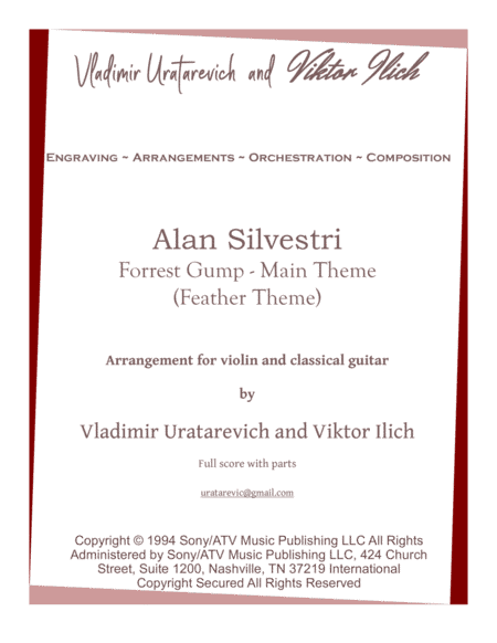 Forrest Gump - Main Title (feather Theme) (arr. Vladimir Uratarevich, Viktor Ilich)