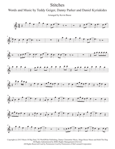 Stitches (arr. Kevin Busse)