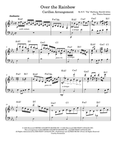 Over The Rainbow (arr. Thaira Sommer)