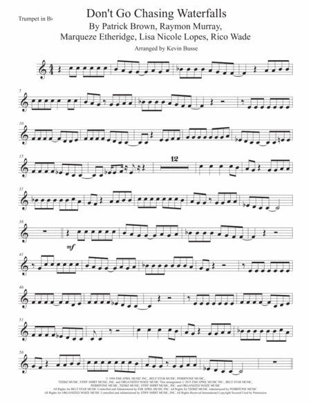 Waterfalls (arr. Kevin Busse)