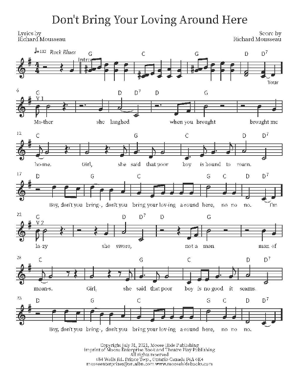 Don't Bring Your Loving Around Here